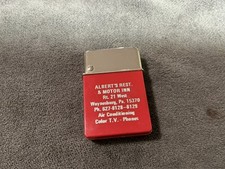 Vintage Bowers Lighter - Unfired - Albert’s Motor Inn Waynesburg PA picture