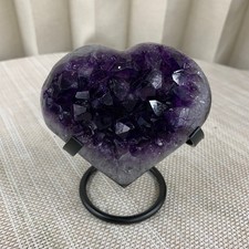 430G  Natural Beautiful Pattern Purple Crystal Agate Love Spiritual Healing Gift picture