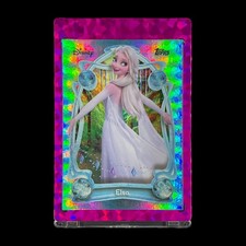 ELSA DISNEY PRINCESS ICY RAINBOW FOIL HOLO CARD 2025 Topps Frozen - Disney picture