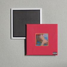 Kanye West - My Beautiful Dark Twisted Fantasy Album Cover Locker Fridge Magnet picture