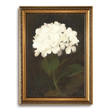Kissfox Gold Framed Wall Art Vintage Wall Decor Hydrangea Floral Canvas Art picture