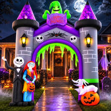 Inflatable Archway Halloween Outdoor Decoration -12FT Blow Up Arch with LED Ligh picture