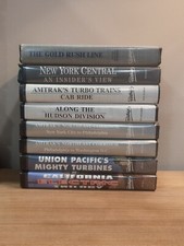 LOT OF 8 Pentrex/Amtrak Railroad VHS Tapes Northeast Hudson Turbo NY Central + picture