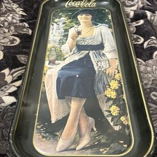 Vintage 1973 Coca Cola Serving Tray Recreation Tray of 1921 Advertisting Ad picture