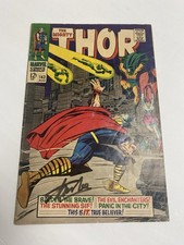 The Mighty Thor 143 Signed Stan Lee & Jack Kirby 1967 Complete Low Grade 3.0 picture