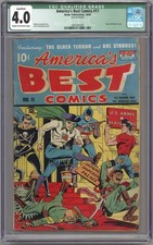 AMERICA'S BEST COMICS #11 CGC 4.0 QUALIFIED CREAM TO O/W PAGES NEDOR 1944 picture