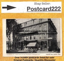 MA Leominster 1901-09 udb antique postcard HOTEL BUILDING HORSE CARRIAGE MASS picture