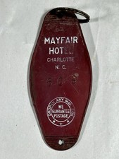 Vintage Mayfair Hotel Charlotte NC North Carolina Key Fob Collectible 609 picture