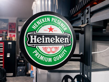 Heineken Pub 3D Printed Garage 9-inch Light Box LED Sign 3D Printed Wall Decor picture