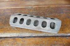 Vintage Galvanized Metal 11” Chicken Feeder Trough Farmhouse Decor Rustic picture