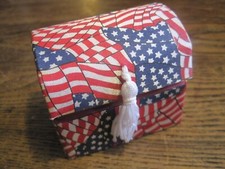 Patriotic Treasure Chest By LaVie includes Guardian Angel with patriotic message picture