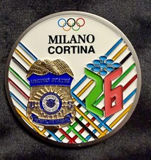 Federal Air Marshal Milano Cortina 2026 Winter Olympics Challenge Coin FAMS FAM picture