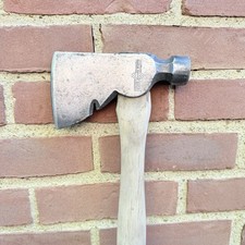 Vtg Wards Master Quality Half Hatchet Axe Stamped Logo Nail Puller Camp Tool picture