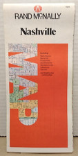 Nashville TN Vintage 1980's Rand McNally City Map picture