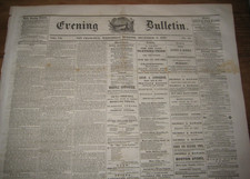 1858 San Francisco Newspaper, Gold Assayers, Horse Thieves, Piracy + picture
