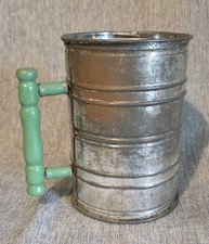 Antique Vtg Bromwell's Kitchen Sifter Multiple Sifter Green Handle 1930s  picture