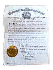 1945 Missouri Governor Phil Donnelly Appointment Letter Judge Howard County picture