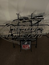 Bud Light Beer Official Beer Sponsor NFL Neon Sign - Vintage 2000s picture