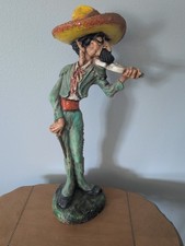 Large Vintage 1968 Universal Statuary 30” State Luis The Mariachi Violinist #437 picture