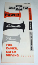 Vintage 1956 Chevrolet Auto Dealer Foldout Brochure - 