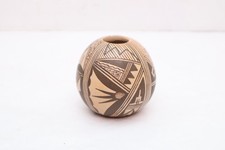 Hopi Seed Pot Signed Walpi Village Native American Indian Pueblo Vase Pottery picture