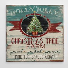 Renditions Gallery Christmas Canvas Wall Art - Tannenbaum (32x32) picture