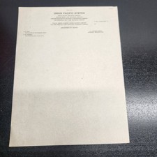 Union Pacific System Railroad Letterhead Spokane WA Ephemera Vintage 1920s picture