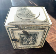 Antique Schepp's French Lithograph Tin Bread Cake Box Lili, Lotte & Dorothea picture