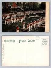Culver, IN-Indiana, Battalion Cadets Formation Military Academy Vintage Postcard picture