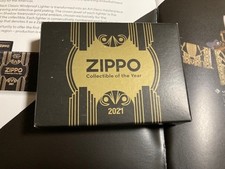 Zippo Limited Edition 2021 COTY Art Deco Lighter Boxed picture