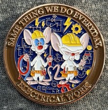 IBEW Brotherhood Challenge Coin Pinky & The Brain Data Center Boom picture