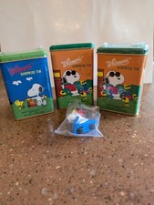 Vintage Whitman’s Surprise Tin Snoopy Two Unopened One Opened with Toy picture