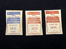 Genuine Waltham 22 Size Car & Aircraft Clock Mainsprings picture