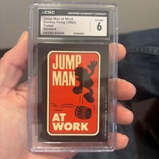 1982 Topps Donkey Kong Jump Man at Work Mario Rookie Card Nintendo Pack Fresh 📈 picture