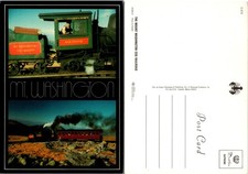 Continental Mt Washington Cog Railway Train Steam Postcard picture