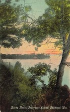 Madison WI Rocky Roost Governors Island Lake Mendoza 1914 Postcard picture