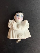 SCHMID 1986 Pierrot clown clip-on Christmas Ornament no damage picture