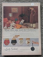 Vintage 1950s Lady Schick Christmas Ad - What does she want for Christmas? picture