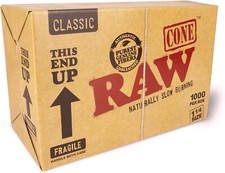 RAW Cones 1 1/4 Classic | Bulk Wholesale Box | 1000 Cones - USA picture