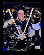 NICKO McBRAIN HAND SIGNED 8X10 IRON MAIDEN HEAVY METAL PHOTO BECKETT COA. #31 picture