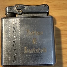 Kreisler Butane Lighter Art Hartsfeld Engraved Race Car Vintage picture