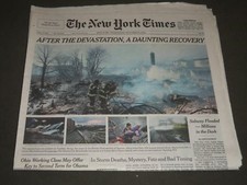 2012 OCTOBER 31 NEW YORK TIMES - AFTER THE DEVASTATION - RECOVERY - NP 2448 picture