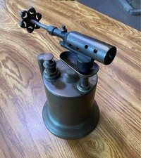 Vintage Ashton MFG Co Red Hot Brass Blow Torch Antique Plumbers Tool picture