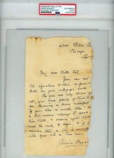 Annie Besant ~ Signed Handwritten Motivational Truth Letter ~ PSA DNA picture