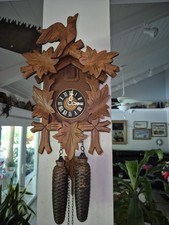 E Schmeckenbecher 8-day Cuckoo Clock Refurbished And Working picture