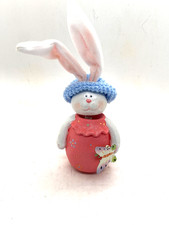 Vintage Wooden Collectable Spring Headed Easter Bunny 7