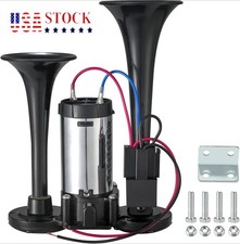 600DB Train Horn Super Loud 3 Trumpet Air Horn Kit For Semi Truck Boat Van Car picture