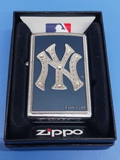 Zippo MLB New York Yankees Bling Emblem Street Chrome 24171 picture