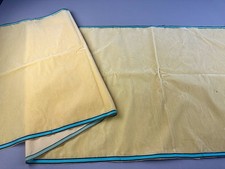 Antique Victorian silk and cotton french velvet remnant Yellow picture