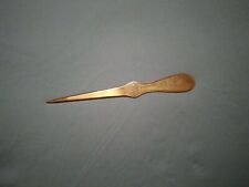 Vintage Solid Brass Letter Opener Printing Co Very Rare Unique Nice Decorative  picture